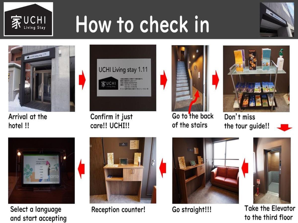 Uchi Living Stay Odori 11 Sapporo Esterno foto